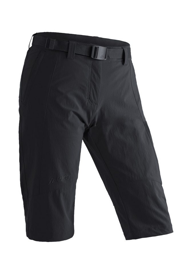 Maier Sports Caprihose Kluane Damen Shorts, kurze Wanderhose, Outdoorhose mit 2 Taschen, Regular Fit von Maier Sports