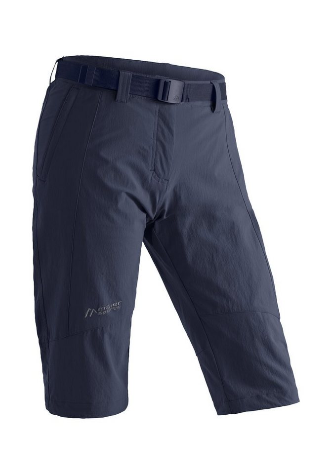 Maier Sports Caprihose Kluane Damen Shorts, kurze Wanderhose, Outdoorhose mit 2 Taschen, Regular Fit von Maier Sports