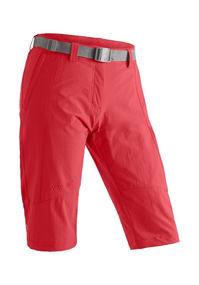 Maier Sports Caprihose Kluane Damen Shorts, kurze Wanderhose, Outdoorhose mit 2 Taschen, Regular Fit von Maier Sports