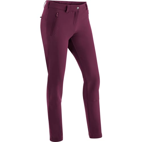 Maier Sports Damen Helga Slim Hose, Cherry Wine, M von Maier Sports