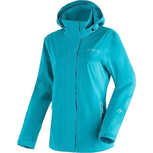 Maier Sports Damen Metor Sustain Jacke, teal pop-spray, M von Maier Sports