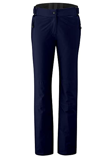 Maier Sports W Vroni Slim Blau - wasserdichte schmal geschnittene Damen mTex Skihose, Größe 17 - Farbe Night Sky von Maier Sports