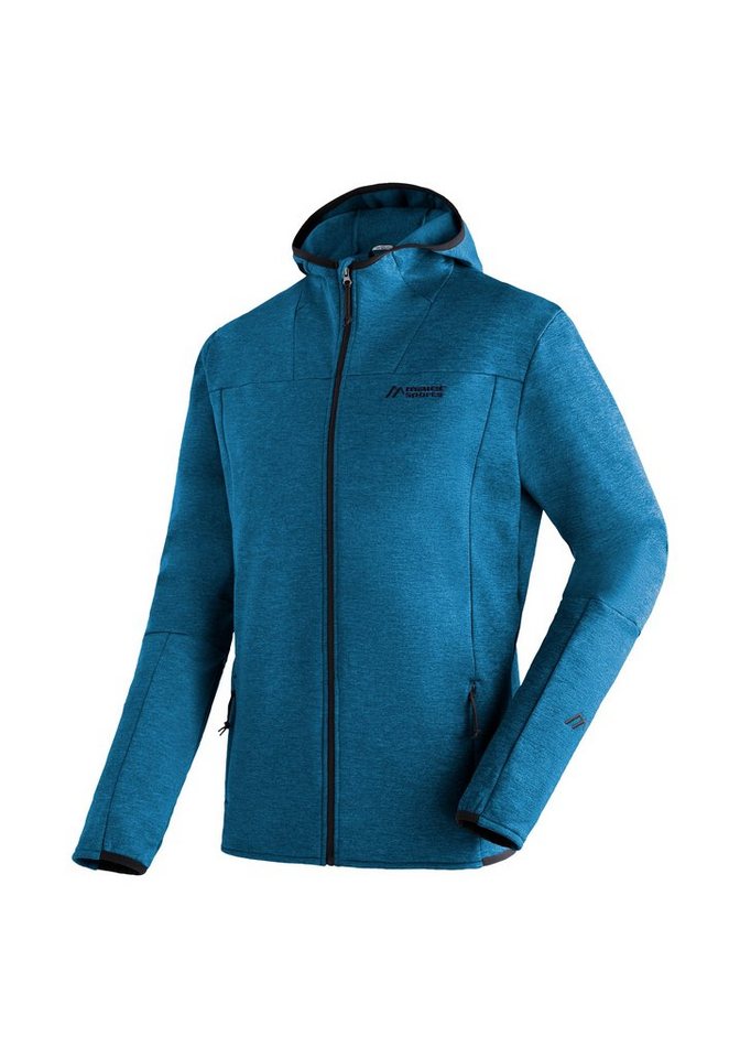 Maier Sports Fleecejacke Fave M Herren Fleece mit verstellbarer Kapuze, atmungsaktiver Zip-Hoodie von Maier Sports