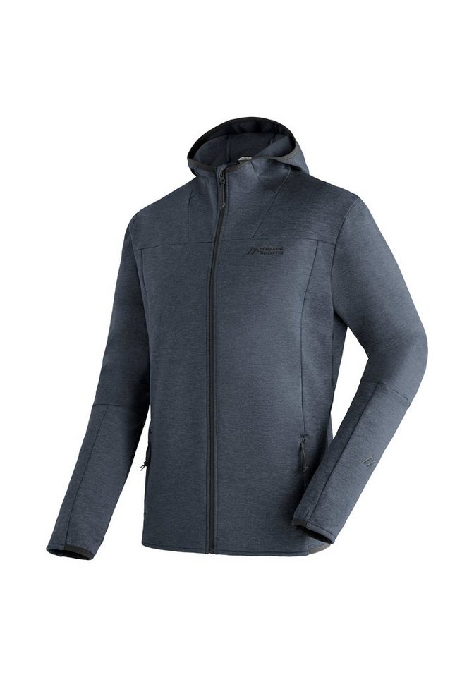 Maier Sports Fleecejacke Fave M Herren Fleece mit verstellbarer Kapuze, atmungsaktiver Zip-Hoodie von Maier Sports