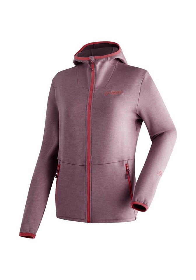 Maier Sports Fleecejacke Fave W Damen Fleece mit verstellbarer Kapuze, atmungsaktiver Zip-Hoodie von Maier Sports