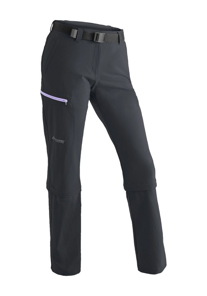 Maier Sports Funktionshose Arolla Damen Wanderhose, atmungsaktive zipp-off Capri-Hose von Maier Sports