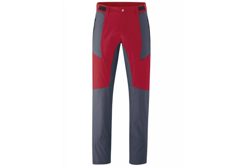Maier Sports Funktionshose Funktions-/Trekkinghose Kerid - wasserabweisend - rot/blau Herren von Maier Sports