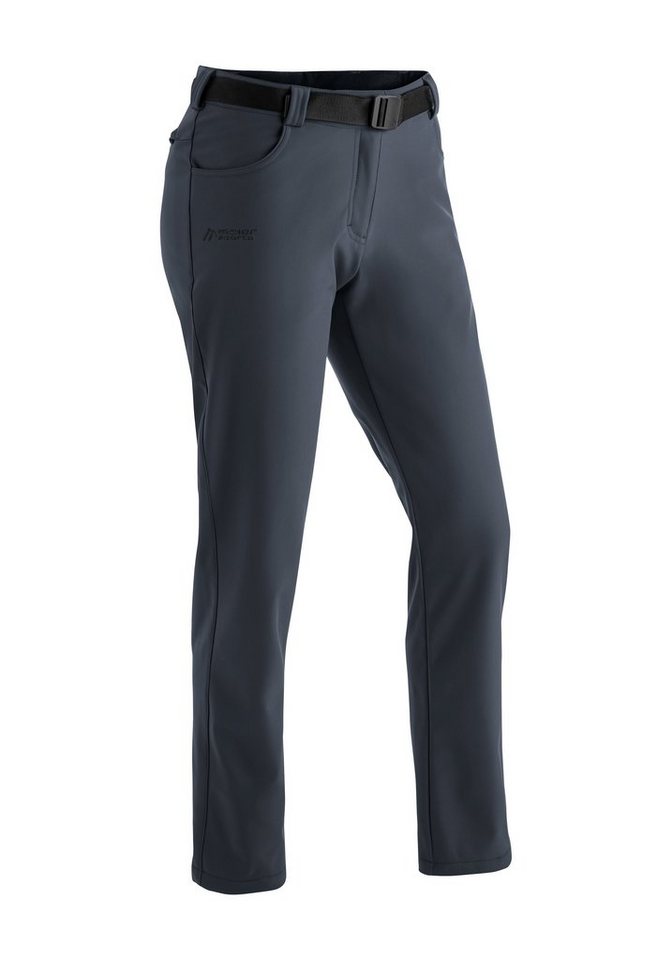 Maier Sports Funktionshose Perlit W warme Damen Softshellhose, Winter Outdoorhose, winddicht, Regular Fit von Maier Sports