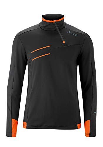 Maier Sports Herren Midlayer Neo Sweater M, schwarz/orange,58 Maier Sports Herren Midlayer Neo Sweater M, schwarz/orange,58 von Maier Sports