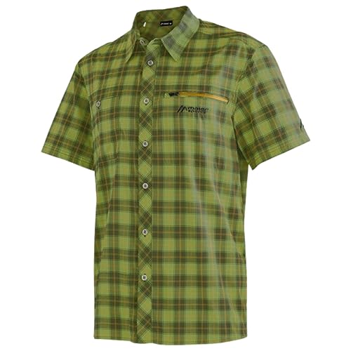 Maier Sports Kasen Hemd S/S Green Check 48 von Maier Sports