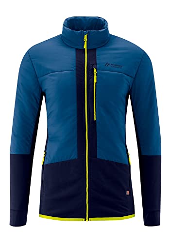 Maier Sports M Evenes Pl Colorblock-Blau - PrimaLoft Winddichte atmungsaktive Herren PrimaLoft Isolationsjacke, Größe von Maier Sports