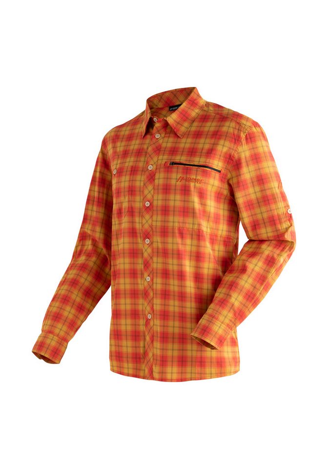 Maier Sports Outdoorhemd Kasen L/S M Herren Hemd, langarm Karohemd für Outdoor und Freizeit von Maier Sports