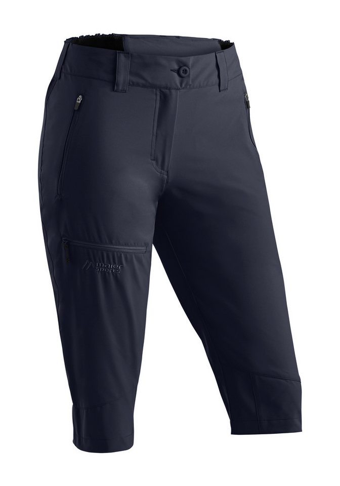 Maier Sports Outdoorhose Lulaka Capri Loop Damen Wanderhose, elastische Funktionshose mit 3 Taschen, Regular Fit von Maier Sports