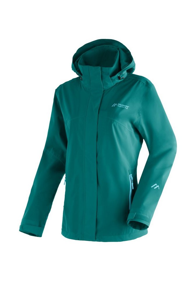 Maier Sports Outdoorjacke Metor rec W Damen Regenjacke wasserdicht mit Kapuze, 2 Taschen außen, Innentasche von Maier Sports