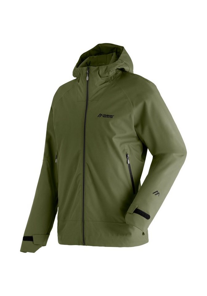 Maier Sports Outdoorjacke Solo Tipo M Herren Jacke, atmungsaktiv wasserdicht, Regenjacke mit Kapuze von Maier Sports