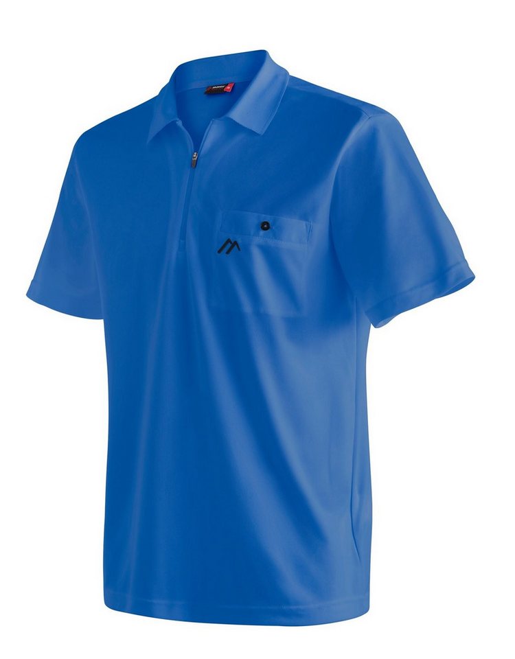 Maier Sports Poloshirt Wander-/Freizeit Arwin 2.0 (atmungsaktiv, schnell trocknend) blau von Maier Sports
