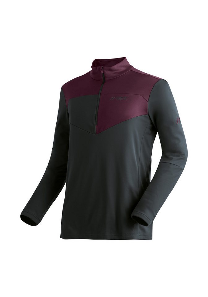 Maier Sports Rollkragenpullover Felian Herren Midlayer, pflegeleichtes Half-Zip Fleece, Regular Fit von Maier Sports