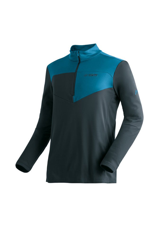 Maier Sports Rollkragenpullover Felian Herren Midlayer, pflegeleichtes Half-Zip Fleece, Regular Fit von Maier Sports