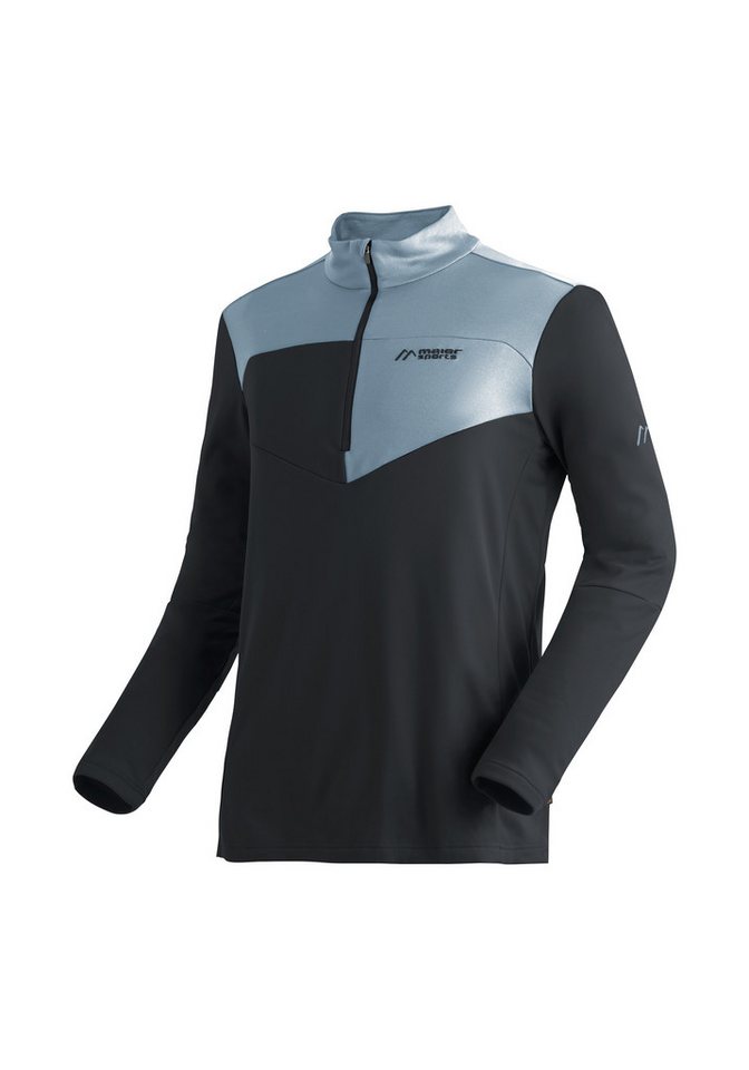 Maier Sports Rollkragenpullover Felian Herren Midlayer, pflegeleichtes Half-Zip Fleece, Regular Fit von Maier Sports