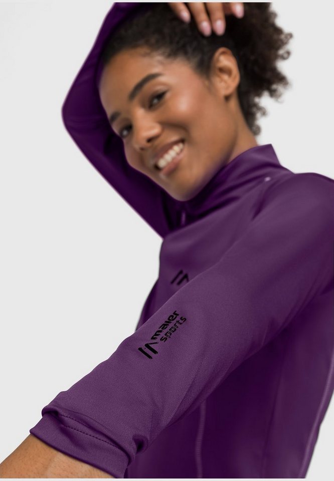 Maier Sports Stillpullover Maier Sports Damen Midlayer Skirolli mit Halz Zip von Maier Sports