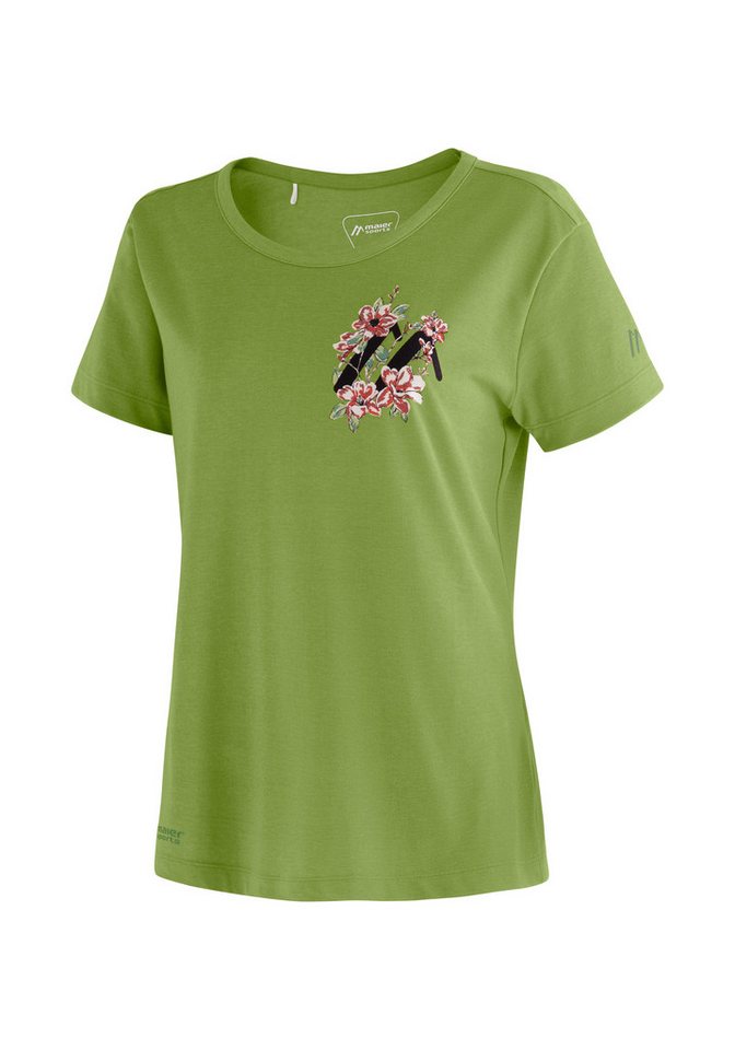 Maier Sports T-Shirt Burgeis 25 W Damen Kurzarmshirt mit Print für Wandern und Freizeit von Maier Sports