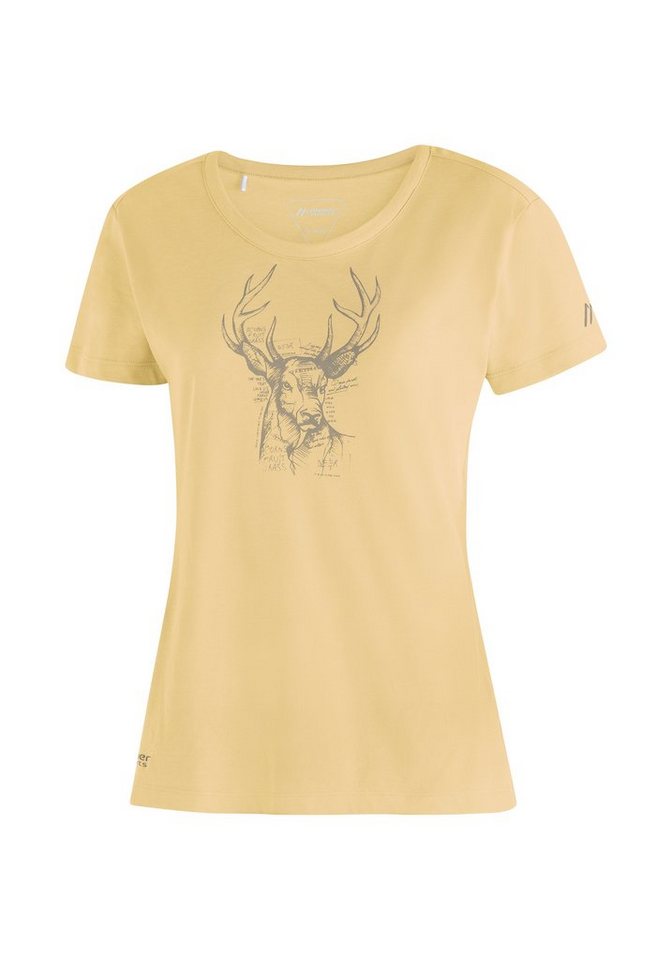 Maier Sports T-Shirt Larix W Damen Funktionsshirt, Freizeitshirt mit Aufdruck von Maier Sports