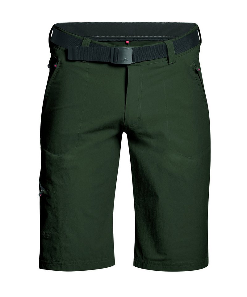 Maier Sports Trekkinghose Wanderhose Bermuda Nil kurz khaki/grün Herren von Maier Sports