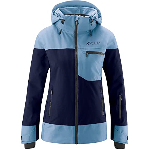 Maier Sports W Backline Colorblock - Daunen Warme atmungsaktive Damen Primaloft Skijacke, Größe 44 - Farbe Blueberry Ma von Maier Sports