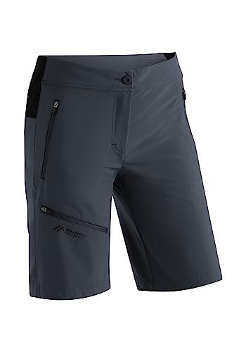 Maier Sports W Latit Short Vario Grau - Schnelltrocknende Wasserabweisende Damen Wandershorts, Größe 40 - Farbe Graphite von Maier Sports