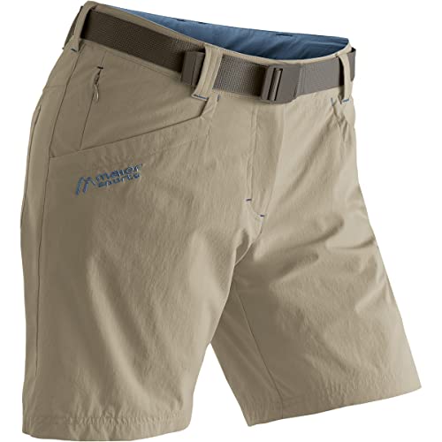 Maier Sports W Lulaka Shorts Braun - Wasserabweisende Damen Outdoor Bermuda Shorts, Größe 34 - Farbe Brown Rice - Ensign von Maier Sports