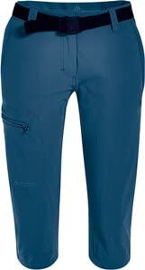 maier sports Damen Inara Slim 3/4 Hose (kurz), Blau (Ensign Blue), 38 von Maier Sports