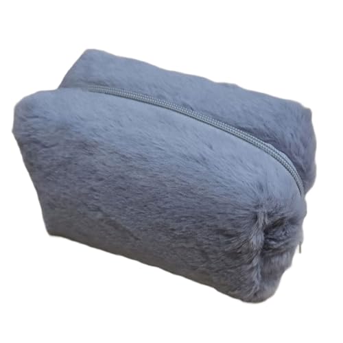 Elegante Make-up-Aufbewahrungstasche aus stabilem Polyester, tragbares Accessoire für den täglichen Gebrauch, Reisen oder Zuhause, für Damen, grau, Einheitsgröße von Maigridy