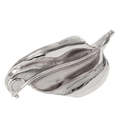 Leichte Brosche mit unregelmäßigen Blättern und raffinierten Details, elegante Anstecknadel aus Legierung, modisches Anstecknadel, Accessoire, unregelmäßige Blatt-Brosche, Einheitsgröße, Wie von Maigridy