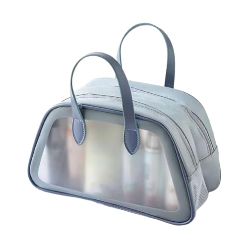 Transparente Reise-Make-up-Tasche, wasserdicht, Kosmetik-Organizer, leicht zu reinigen, Kulturbeutel mit separaten Fächern, Kosmetiktasche, B, Einheitsgröße von Maigridy