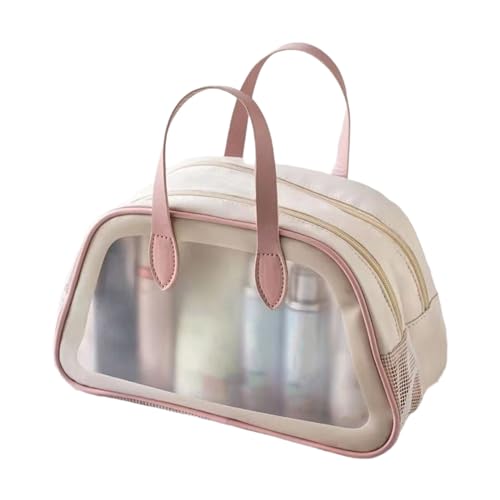 Transparente Reise-Make-up-Tasche, wasserdicht, Kosmetik-Organizer, leicht zu reinigen, Kulturbeutel mit separaten Fächern, Kosmetiktasche, D, Einheitsgröße von Maigridy