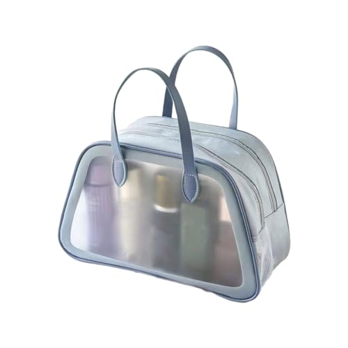 Transparente Reise-Make-up-Tasche, wasserdicht, Kosmetik-Organizer, leicht zu reinigen, Kulturbeutel mit separaten Fächern, Kosmetiktasche, a, Einheitsgröße von Maigridy