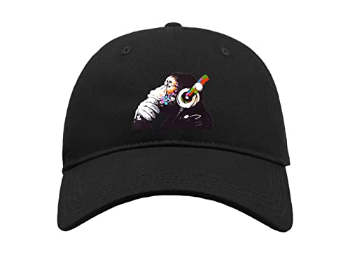 Maikomanija Banksy Thinking Monkey Art Baumwolle Curved Visier Baseball Cap Dad Hat Unisex Sport Bequemes Top, Schwarz , One size von Maikomanija