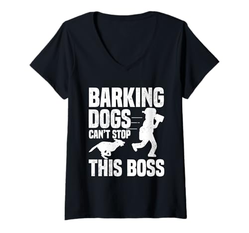 Damen Postangestellter Postbote Lustiger Postbote T-Shirt mit V-Ausschnitt Damen Postangestellter Postbote Lustiger Postbote T-Shirt mit V-Ausschnitt von Mailman Designs for Postal Worker Postman