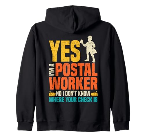 Lustiger Postbote Postbote für Männer Kapuzenjacke Lustiger Postbote Postbote für Männer Kapuzenjacke von Mailman Designs for Postal Worker Postman