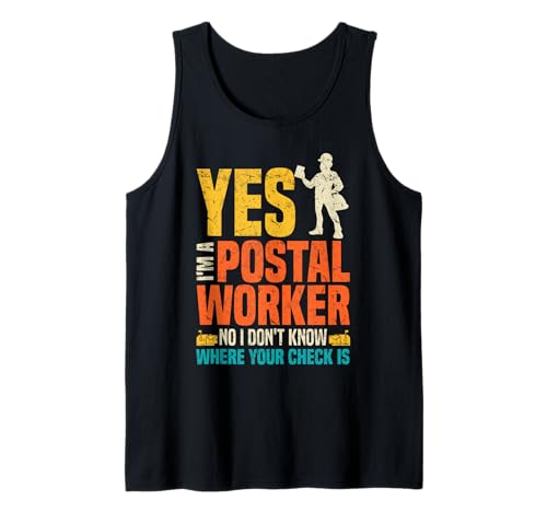 Lustiger Postbote Postbote für Männer Tank Top Lustiger Postbote Postbote für Männer Tank Top von Mailman Designs for Postal Worker Postman
