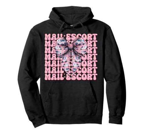 Post Escort Mail Carrier Postangestellte Post Lady Girl Mama Pullover Hoodie Post Escort Mail Carrier Postangestellte Post Lady Girl Mama Pullover Hoodie von Mailwomen Pink Coquette Bow Mail Carrier Gifts