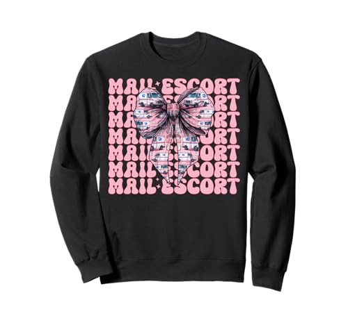 Post Escort Mail Carrier Postangestellte Post Lady Girl Mama Sweatshirt Post Escort Mail Carrier Postangestellte Post Lady Girl Mama Sweatshirt von Mailwomen Pink Coquette Bow Mail Carrier Gifts