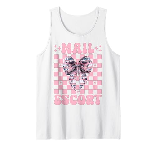 Post Escort Mail Carrier Postangestellte Post Lady Girl Mama Tank Top Post Escort Mail Carrier Postangestellte Post Lady Girl Mama Tank Top von Mailwomen Pink Coquette Bow Mail Carrier Gifts