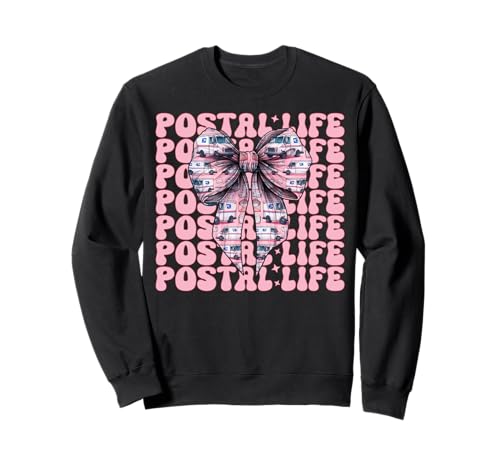 Postal Life Postträger Postangestellte Post Lady Girl Mama Sweatshirt Postal Life Postträger Postangestellte Post Lady Girl Mama Sweatshirt von Mailwomen Pink Coquette Bow Mail Carrier Gifts