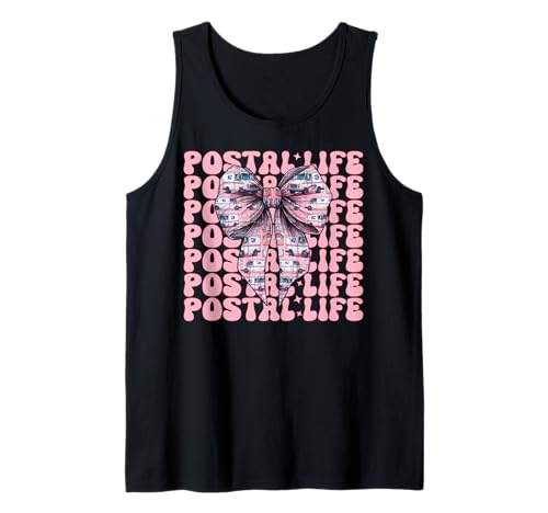 Postal Life Postträger Postangestellte Post Lady Girl Mama Tank Top Postal Life Postträger Postangestellte Post Lady Girl Mama Tank Top von Mailwomen Pink Coquette Bow Mail Carrier Gifts