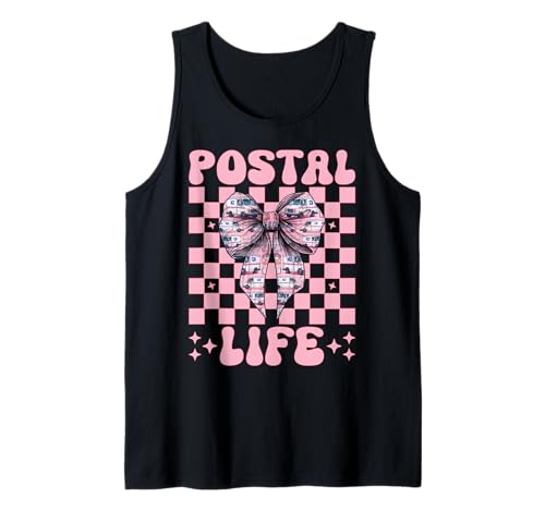 Postal Life Postträger Postangestellte Post Lady Girl Mama Tank Top Postal Life Postträger Postangestellte Post Lady Girl Mama Tank Top von Mailwomen Pink Coquette Bow Mail Carrier Gifts