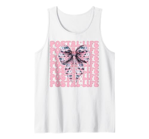 Postal Life Postträger Postangestellte Post Lady Girl Mama Tank Top Postal Life Postträger Postangestellte Post Lady Girl Mama Tank Top von Mailwomen Pink Coquette Bow Mail Carrier Gifts