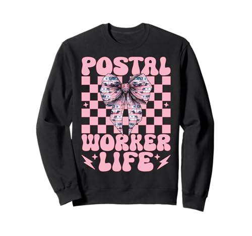 Postangestellter Life Mail Carrier Mail Lady Girl Mom Coquette Sweatshirt von Mailwomen Pink Coquette Bow Mail Carrier Gifts