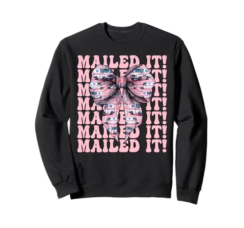 Postangestellter Postangestellter Post Lady Girl Mom Sweatshirt von Mailwomen Pink Coquette Bow Mail Carrier Gifts