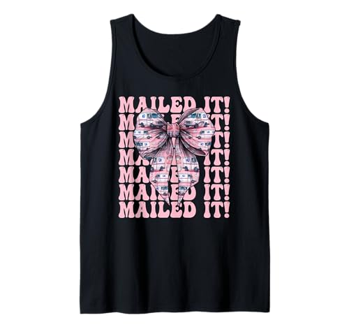 Postangestellter Postangestellter Post Lady Girl Mom Tank Top Postangestellter Postangestellter Post Lady Girl Mom Tank Top von Mailwomen Pink Coquette Bow Mail Carrier Gifts